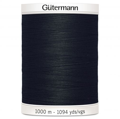 Gutermann Sew-All Thread: 1000m: Black (000) - Colour: Black | 2T1000\BLK