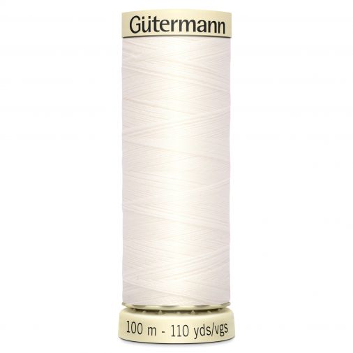 Gutermann Sew-All Thread: 100m - Colour: White (111) | 2T100\111